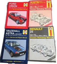 Haynes Car Service & Repair Manuals, Workshop Manual, Joblot, Orion, Austin...