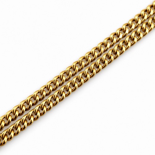 14ct gold curb link - gold,