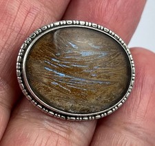 Vintage sterling silver butterfly wing brooch pin