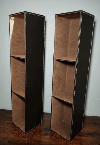 Vintage brown faux leather - brown,