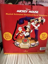 Vintage Disney Mickey's Dixieland Band Musical Animated Telephone by Telemania