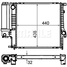 Mahle Engine Cooling Radiator CR 330 000S - Genuine OE Quality for BMW