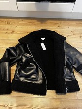 Topshop cropped faux shearling