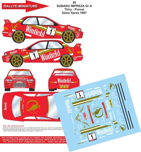 Decals ref 0059 - 1/43,