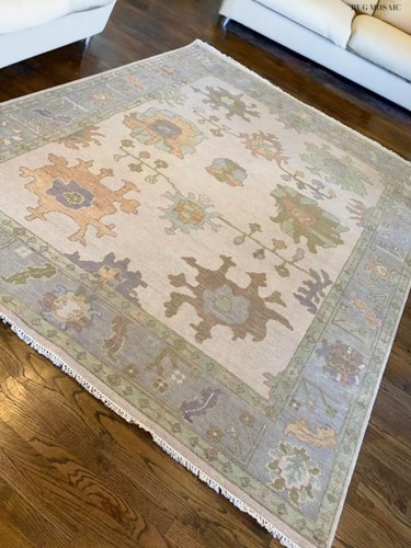 Hand knotted oushak - hand,