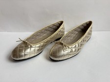 NEW Gold Ballerina Flats UK 3