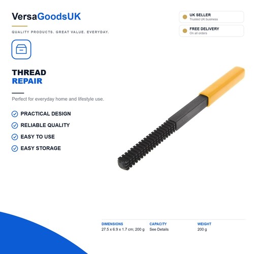 Thread repair restoration file - restoration,