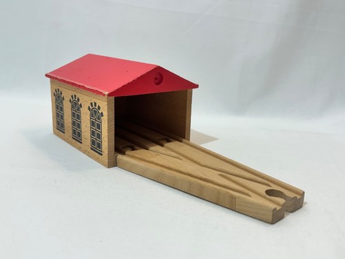 Wooden engine shed - shed, front