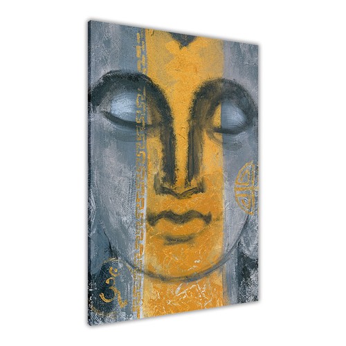 Buddha grey harmony canvas - buddha,
