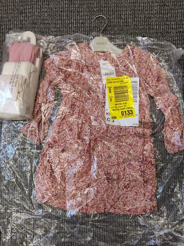 Next pink floral - , smocked