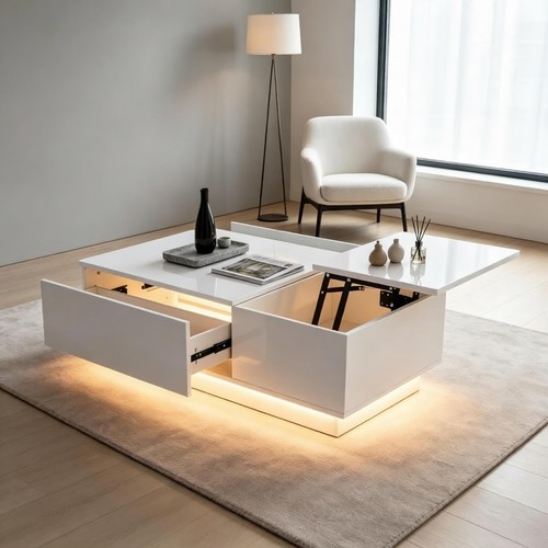Lift top led - coffee, table
