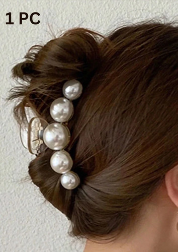 Faux pearl hair - claw, –