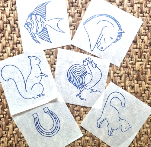 Vintage embroidery transfers - vintage,