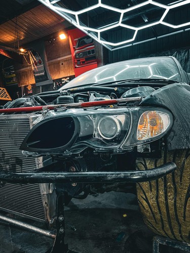 E46 headlight intake duct
