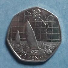 Olympic 50p. London 2012. SAILING. Fifty pence. Circulated.