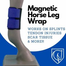 Magnetic Wrap boot Splints Tendon Injury Scar Tissue Windpuffs Recover Horse  