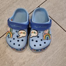 Peppa Pig Toddler  Blue Sandal Clogs EVA Slip-On Shoes with George Pig – Size 5
