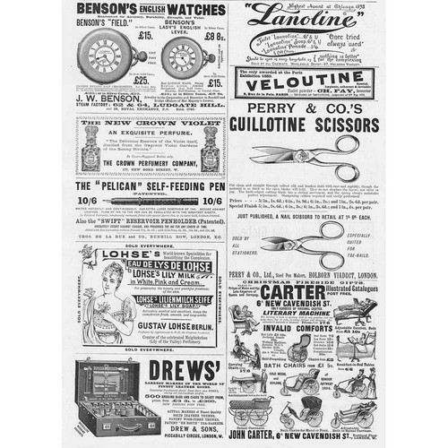 Victorian adverts watches - adverts,,