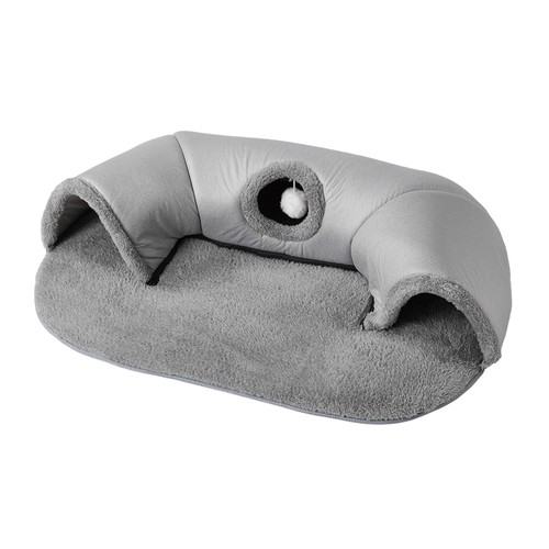Plush cat tunnel bed warm - cat,