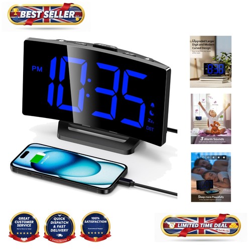Modern digital alarm clock - digital,