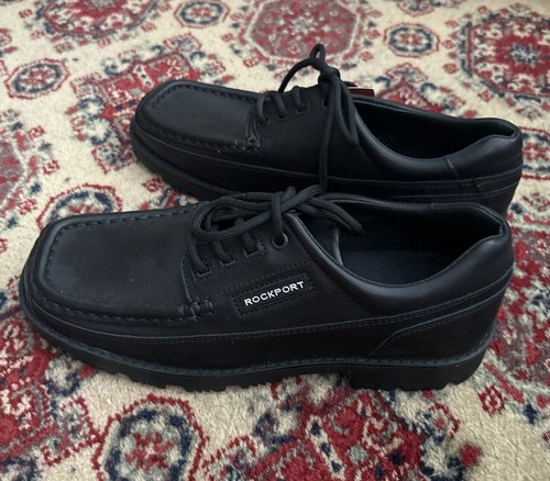 Rockport men black leather - men's,