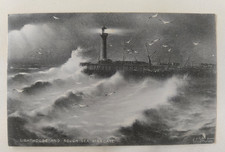1905 Lighthouse And Rough Sea
