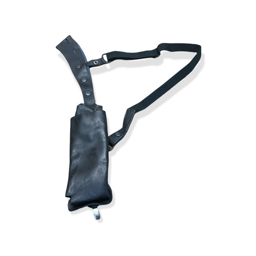 Black leather covert radio - black,