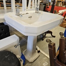 Vintage Armitage Shank Sink & Pedestal -