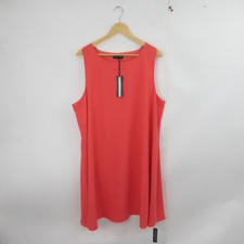 Debut Debenhams Shift Dress Sleeveless Ladies UK 18 Coral Wedding Occasion