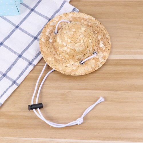Sombrero straw hat adjustable - straw,