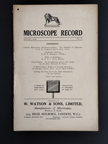 Watson microscope record - watson's,