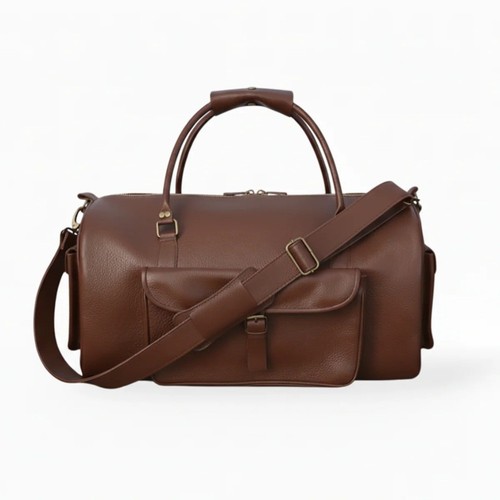 Vintage leather travel bag - travel,