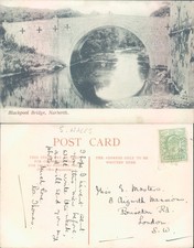 Blackpool Bridge Narberth Pembrokeshire Wales Printed Lithograph