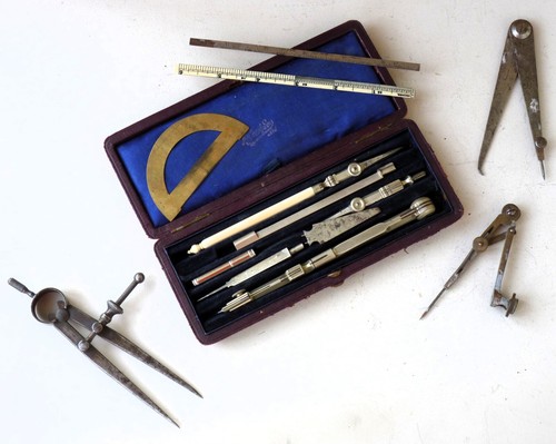 Drawing set compass - compass, reeves