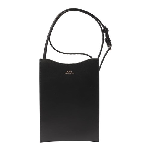 Apc black leather crossbody - apc,