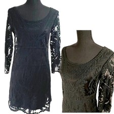 Black Dress Womens SP Lace