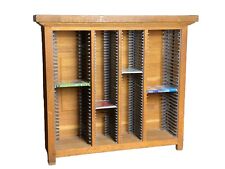 Solid Wooden Oak Wooden CD/DVD Storage Rack Holds 64 DVDs/80 CDs Sturdy Heavy