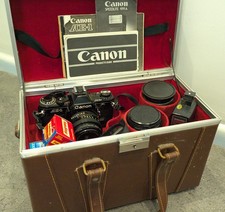Canon AE-1 Black w/ FD 50mm