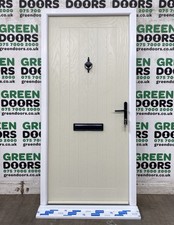 CREAM COTTAGE FRONT DOOR COMPOSITE WOODGRAIN EXTERNAL WIDE EXTERIOR WOOD GRP