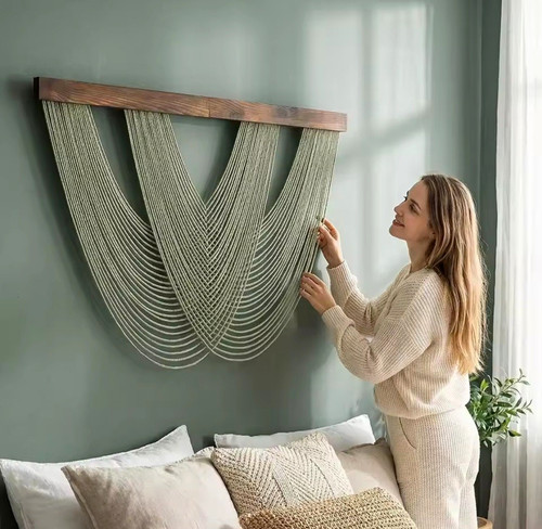 Boho macramé wall hanging - boho,