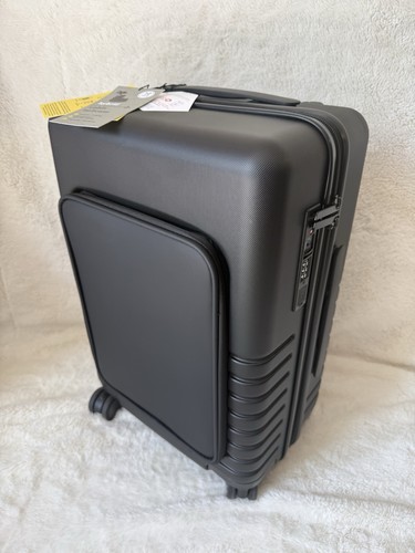 Black cabin suitcase hard - m&s,