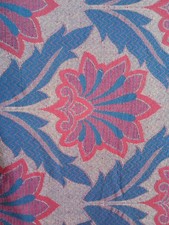 Vintage Fabric Material 130cm x 4m – Retro Floral Pattern Upholstery / Curtain