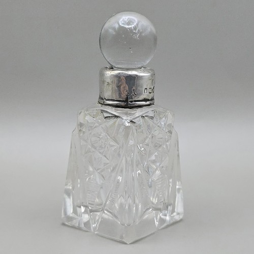 Cut crystal perfume bottle - cut,