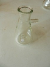 LABORATORY PYREX GLASS FLASK with SIDE TUBE 250 ml