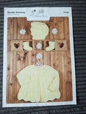 Teddy Knitting Yarns Baby Set Knitting Pattern 7179 (Tkp)