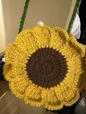 Handmade Crochet Bag Sunflower