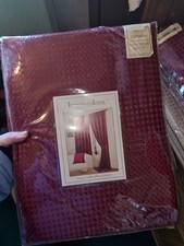Burgundy Waffle Curtains New