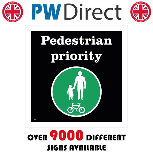 Sign pedestrian priority - sign,