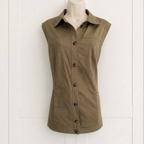 Vintage khaki sleeveless - vintage,