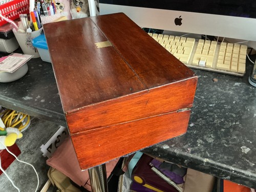 Antique writing slope and - antique,